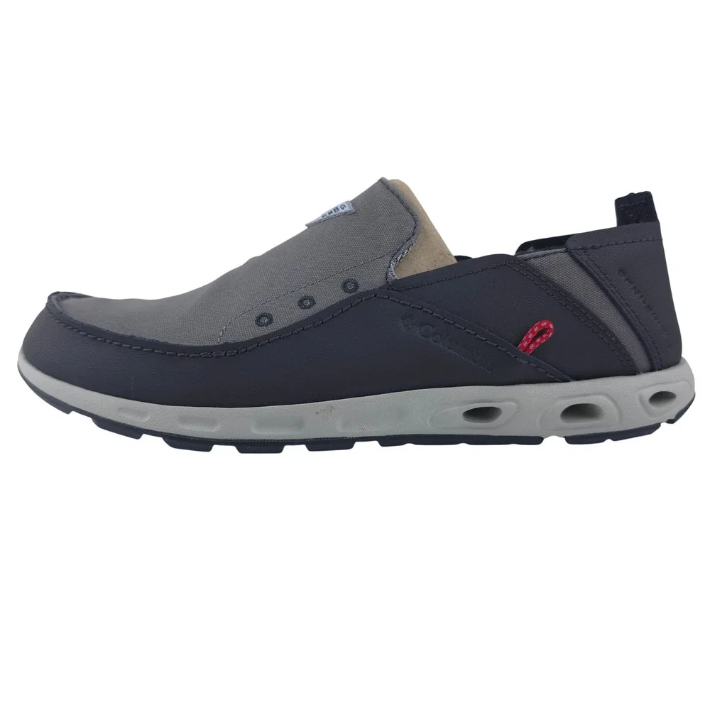 Columbia Boat Shoes Bahama Vent PFG Mens 9.5 Gray Red Fishing BM2663-049